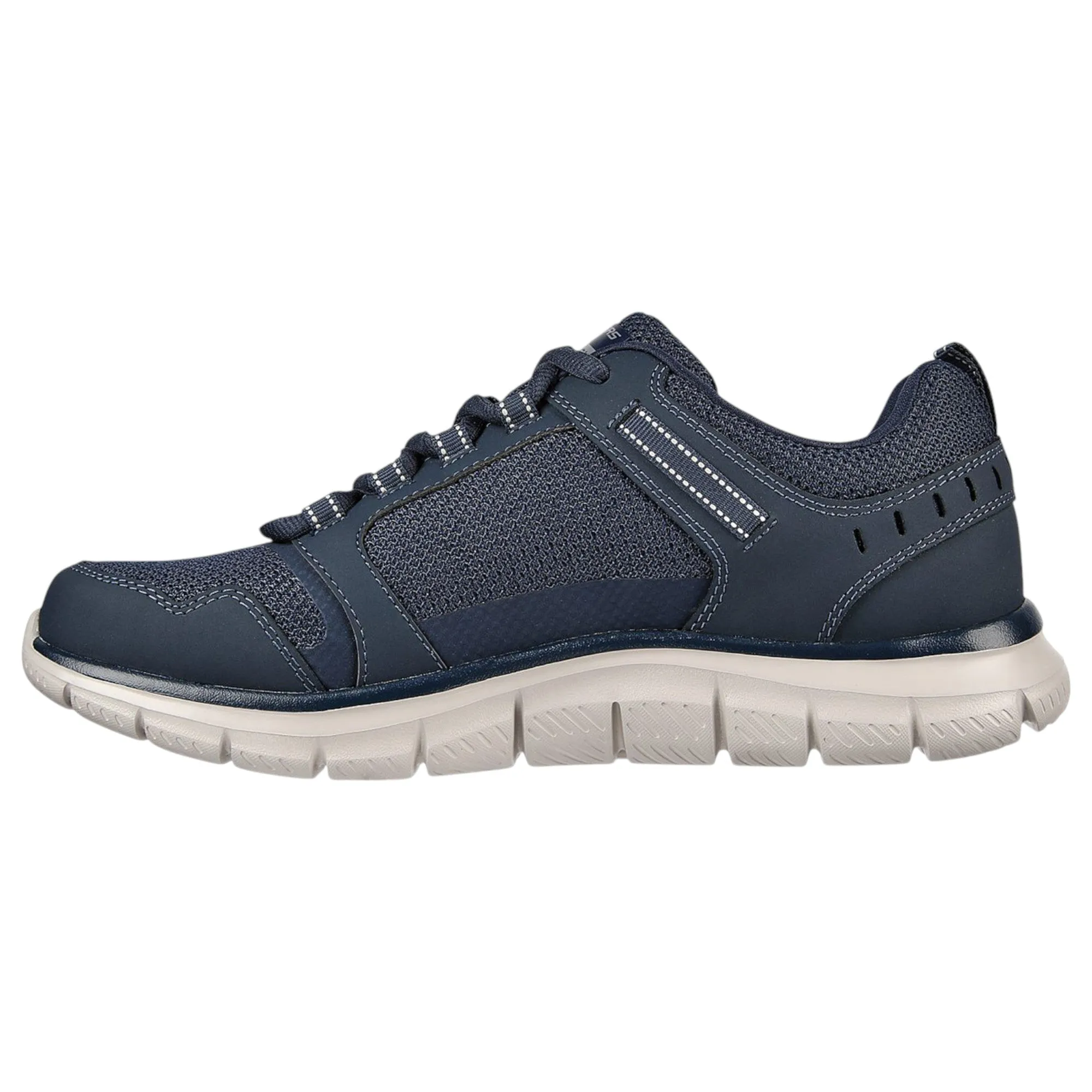 Mens Skechers Track - Knockhill Navy Athletic Shoes
