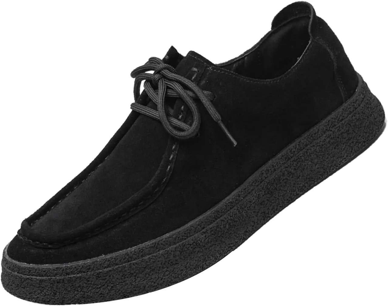 Men's Suede Fashion Dress Sneakers,Vintage Comfort Low-top Lace-up Softsole Moccasins Business Casual Oxford Shoes