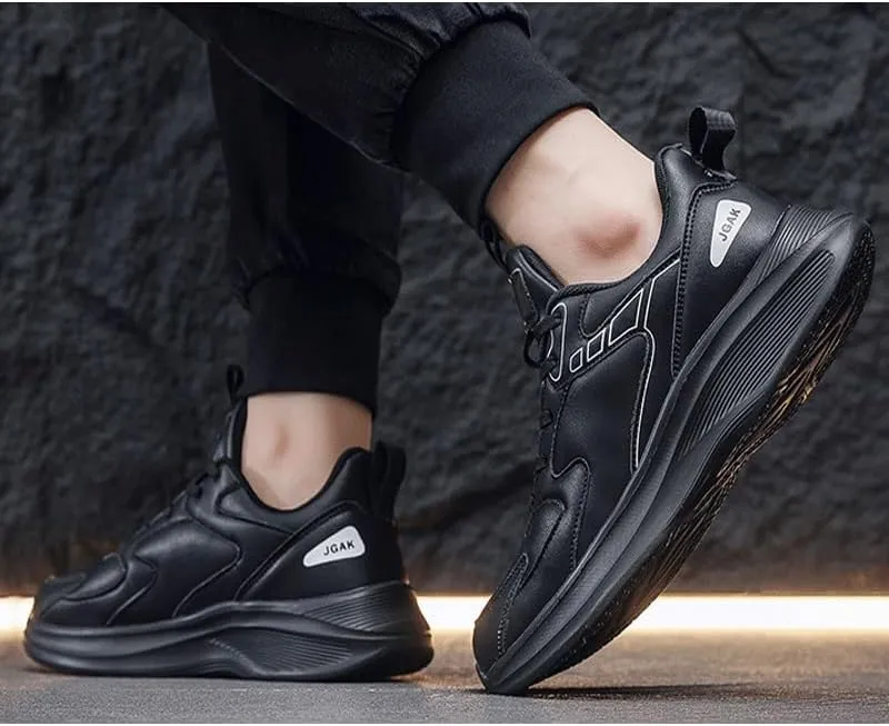 Mens Trainers Running Walking Mesh Slip On Shoes Lightweight Comfortable Badminton Gym Tennis Sneakers Non-Slip Sole