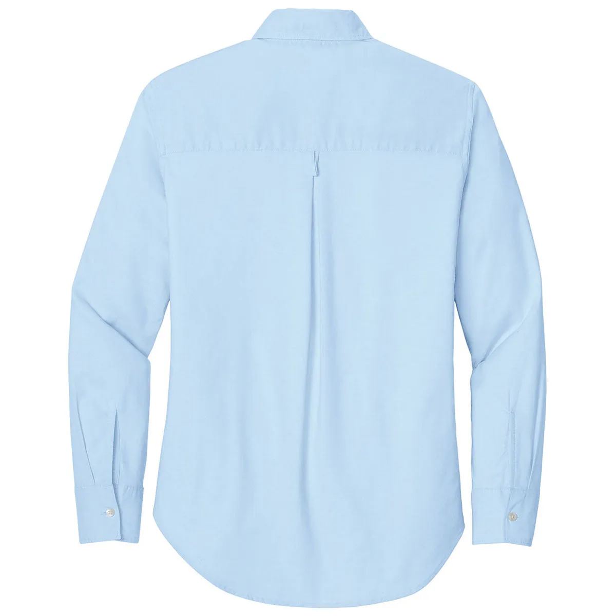 Mercer Mettle Women's Light Blue Long Sleeve Modern Oxford Shirt