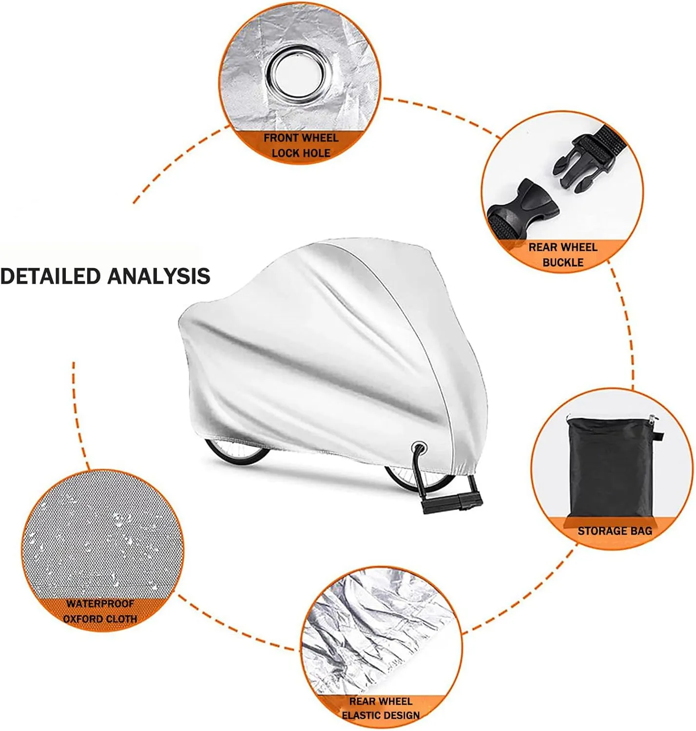 Motorcycle Cover for Daelim VS 125 Scooter Cycle Moped Cover Anti-UV Moped Cover with Lock Holes Windproof Buckle and Elastic Hem,A1-200x85x110
