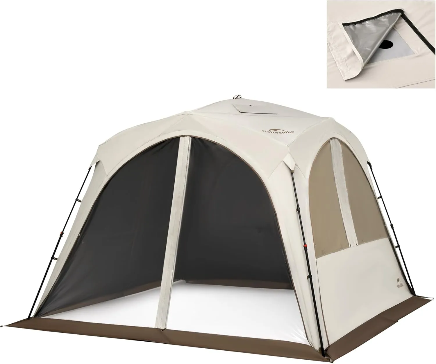 Naturehike Cloud Boundar Camping Tent, 60S Easy Setup Instant Pop up Tents for Camping,Canopy Tent for Sporting Events, Tailgating, Camping, Outdoor Activities