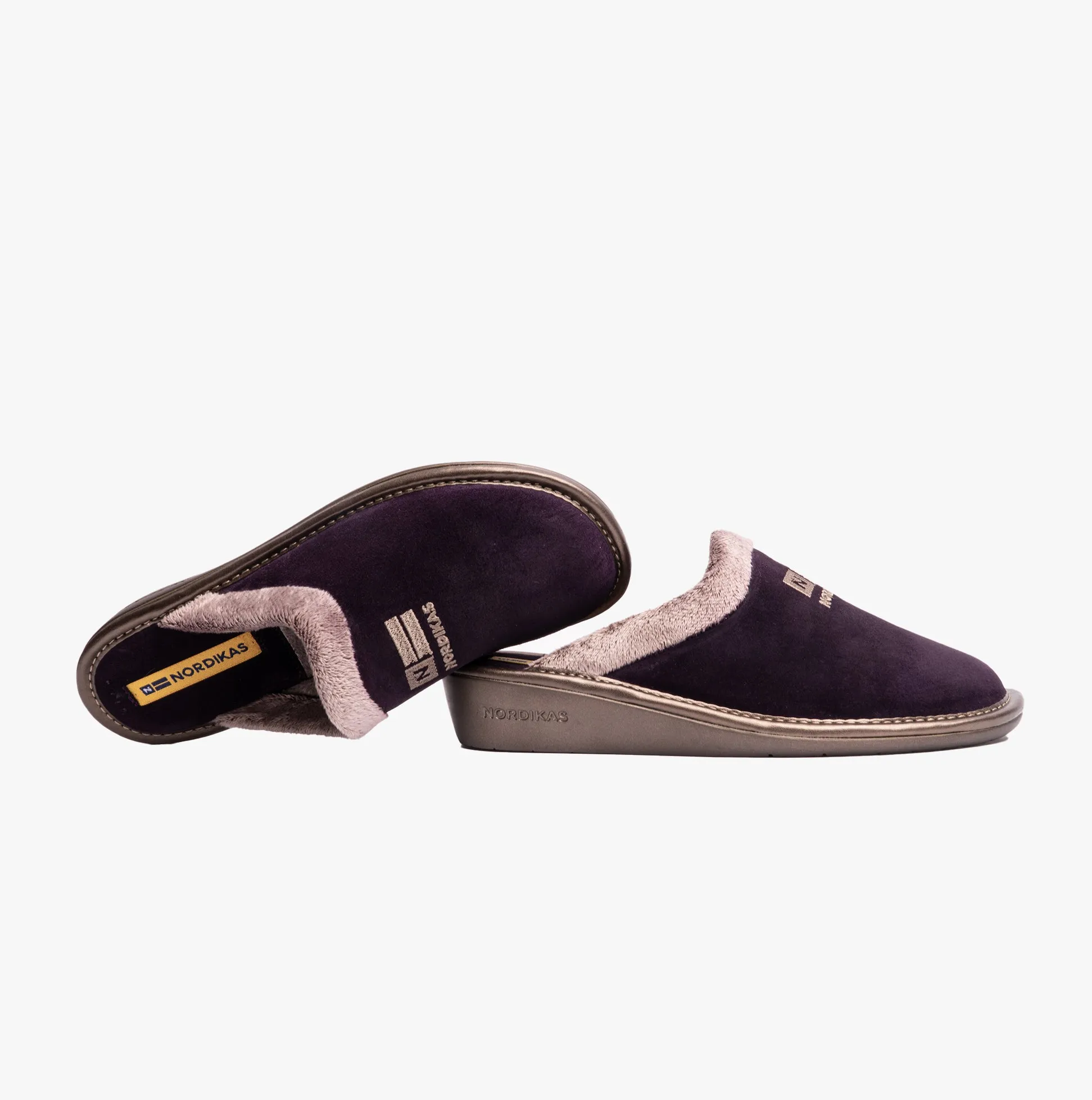 Nordikas AFELPADO PURPURA Womens Mule Slippers Purple