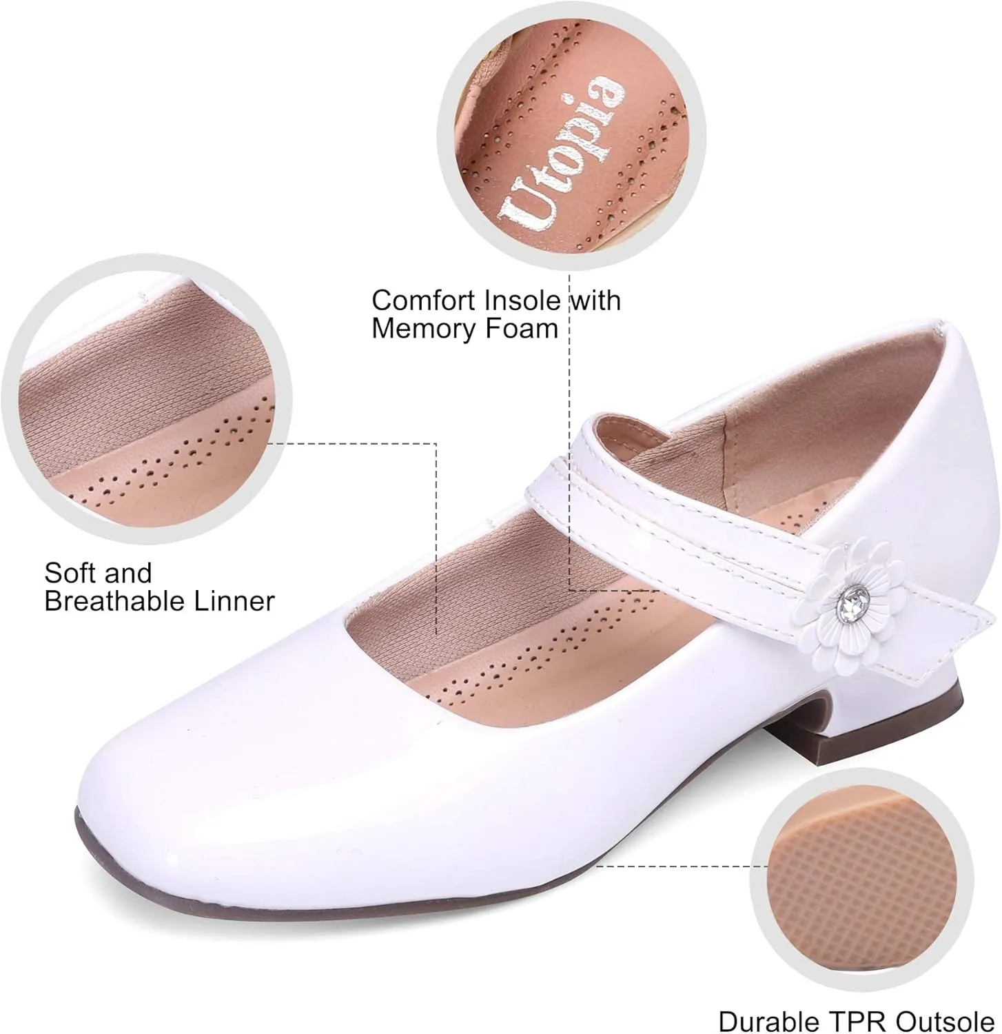 Nova Utopia Girls Low-Medium Platform Sandal Shoes