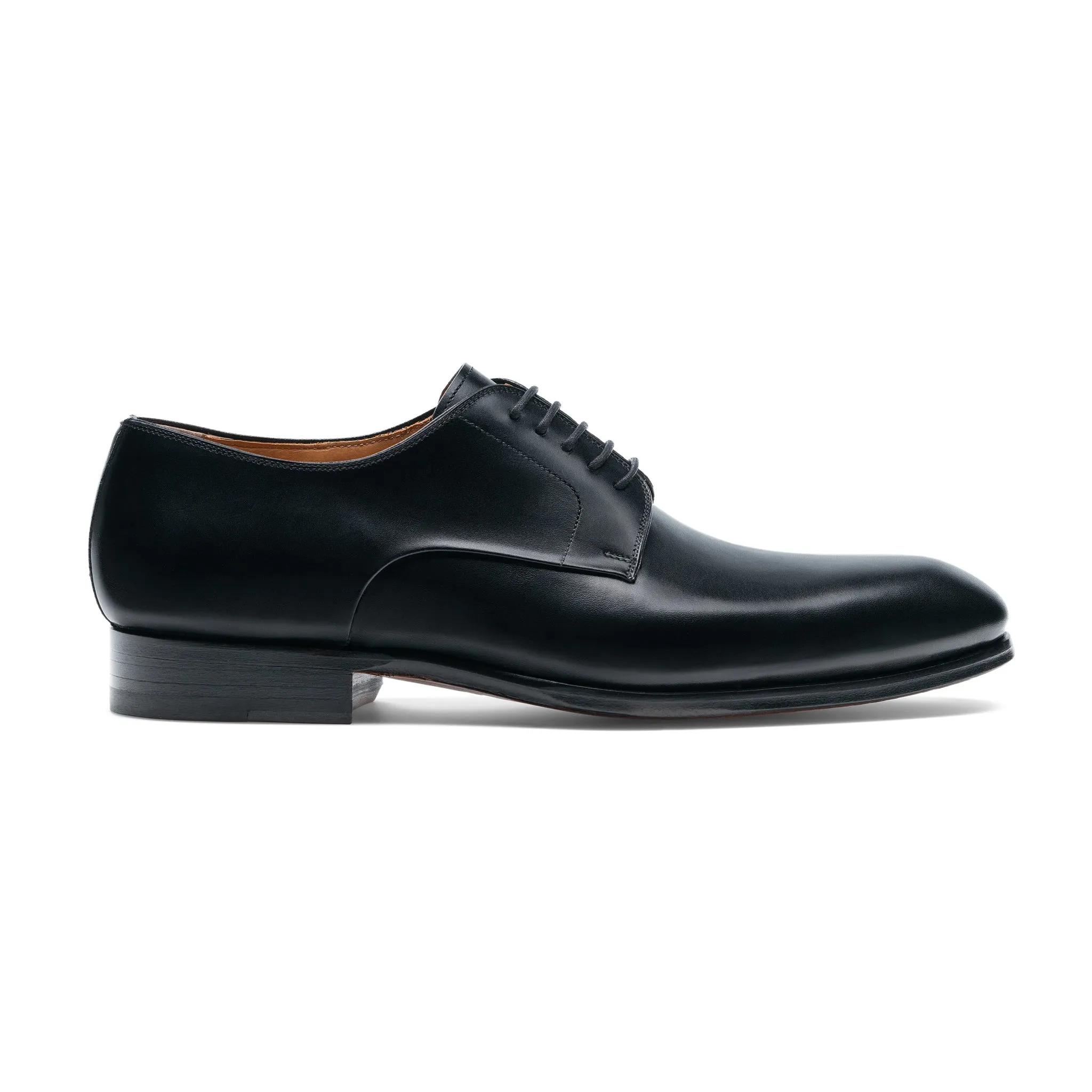 Open-Toe Andros Black Leather Oxford Shoes - Magnanni