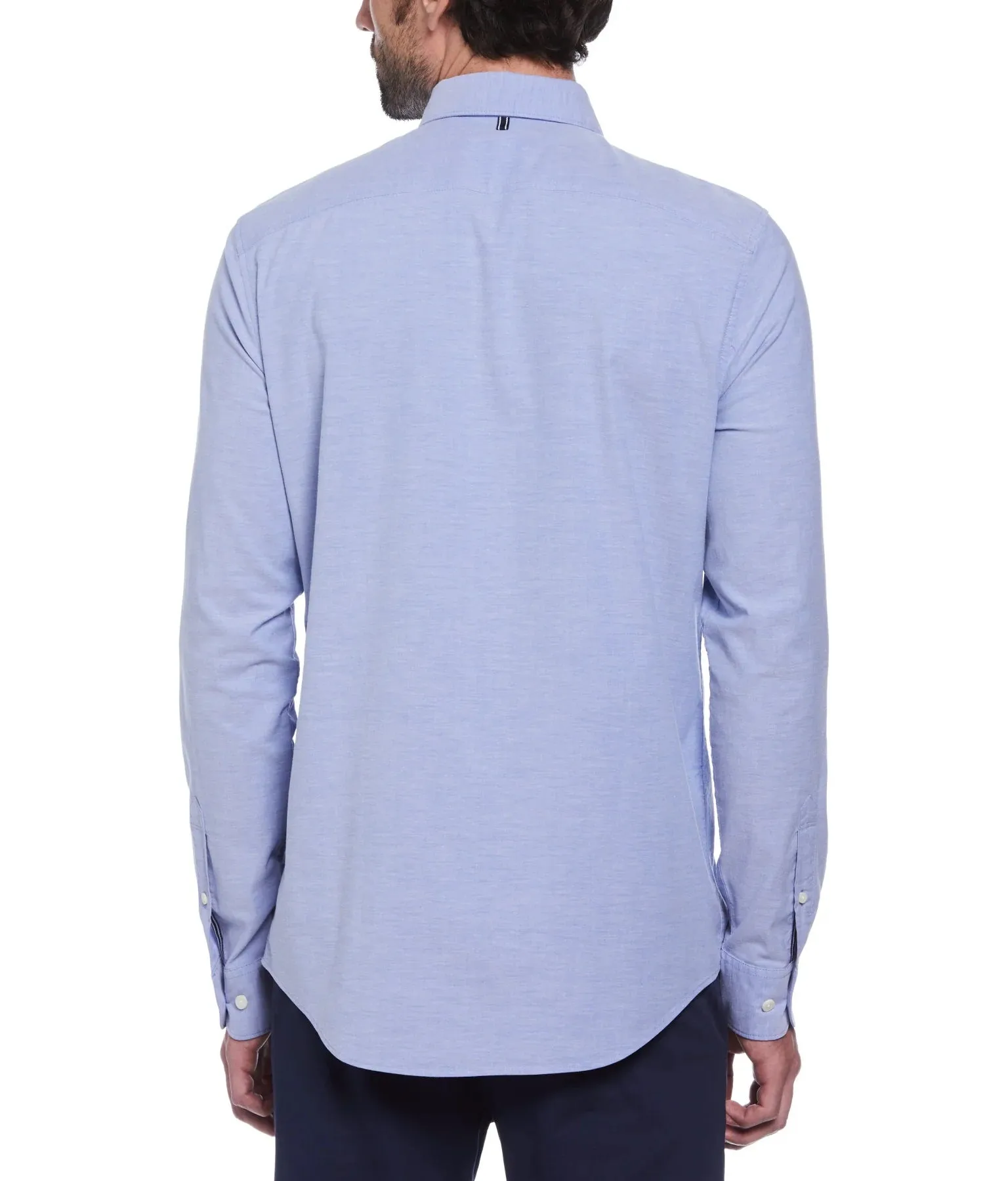 Original Penguin Oxford Long Sleeved Casual Shirt - Amparo Blue