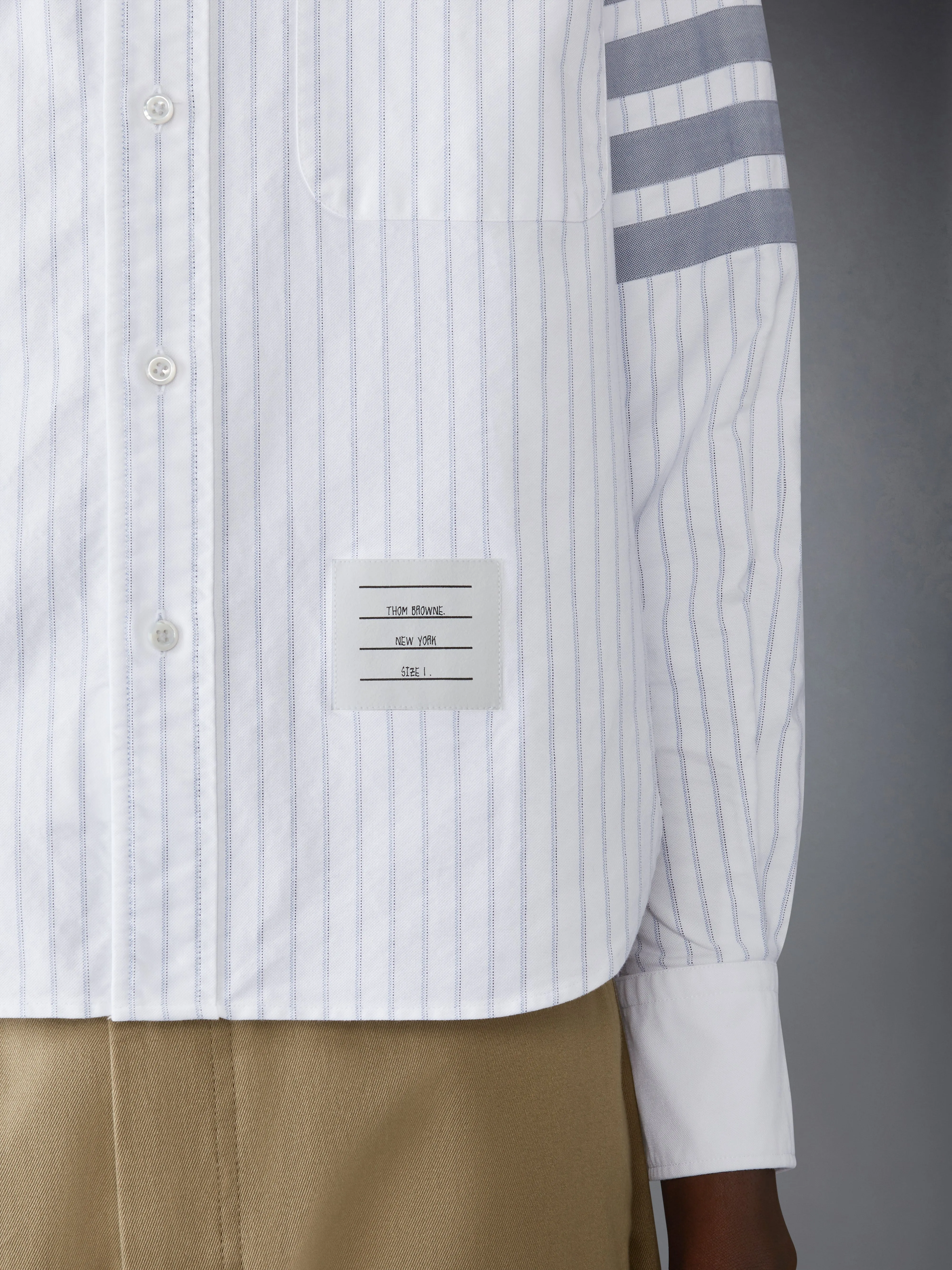 OXFORD 4-BAR SHADOW PINSTRIPE SHIRT