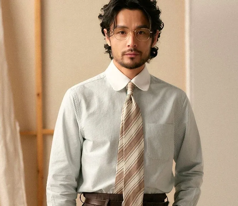 Oxford Striped Dress Shirt