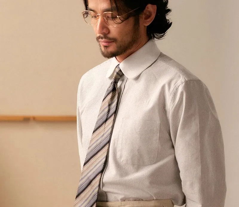 Oxford Striped Dress Shirt