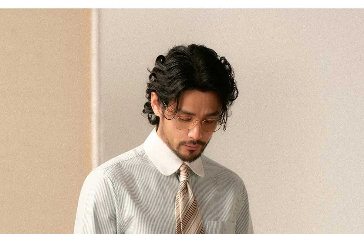 Oxford Striped Dress Shirt