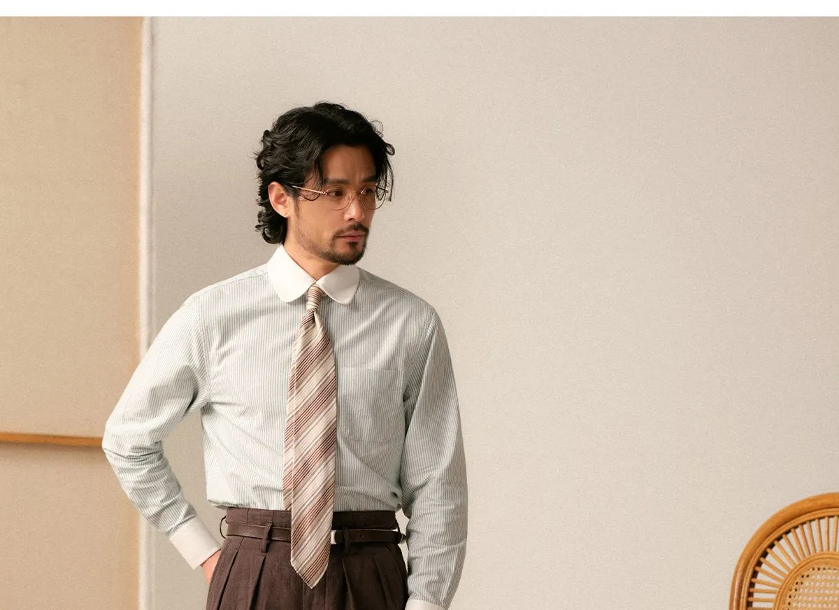 Oxford Striped Dress Shirt