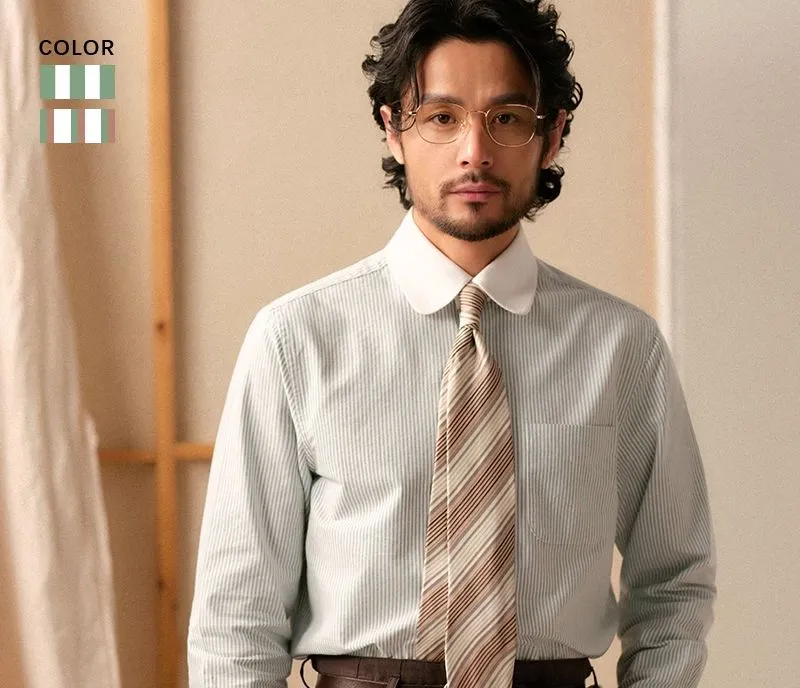 Oxford Striped Dress Shirt