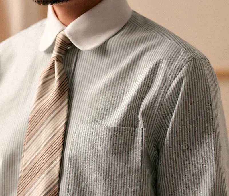 Oxford Striped Dress Shirt