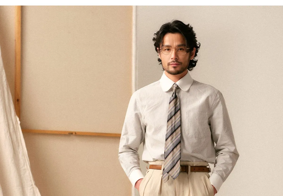 Oxford Striped Dress Shirt