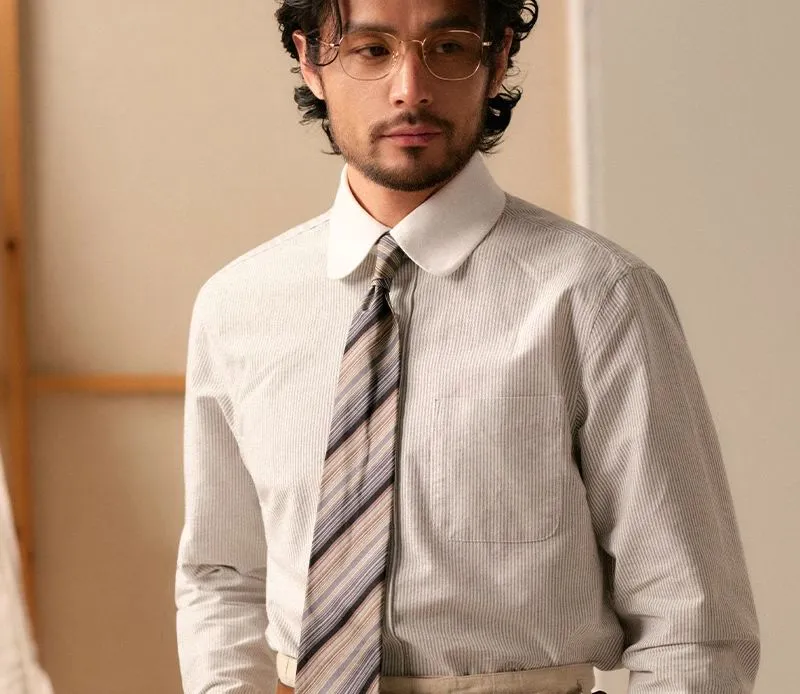 Oxford Striped Dress Shirt