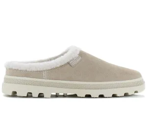 PALLADIUM Palladune Mule Warm - Slipper Hausschuhe Leder Beige 74337-271-M