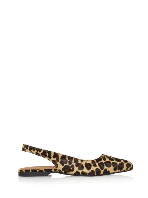 Parma Leopard Slingback - Cognac