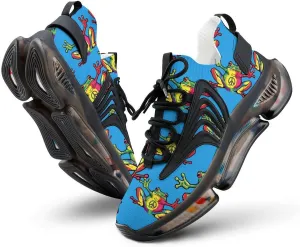 Peace Frogs Multi-Color Men's Tennis Shoes Fashion Athletic Sneakers for Sport Walking Running Workout