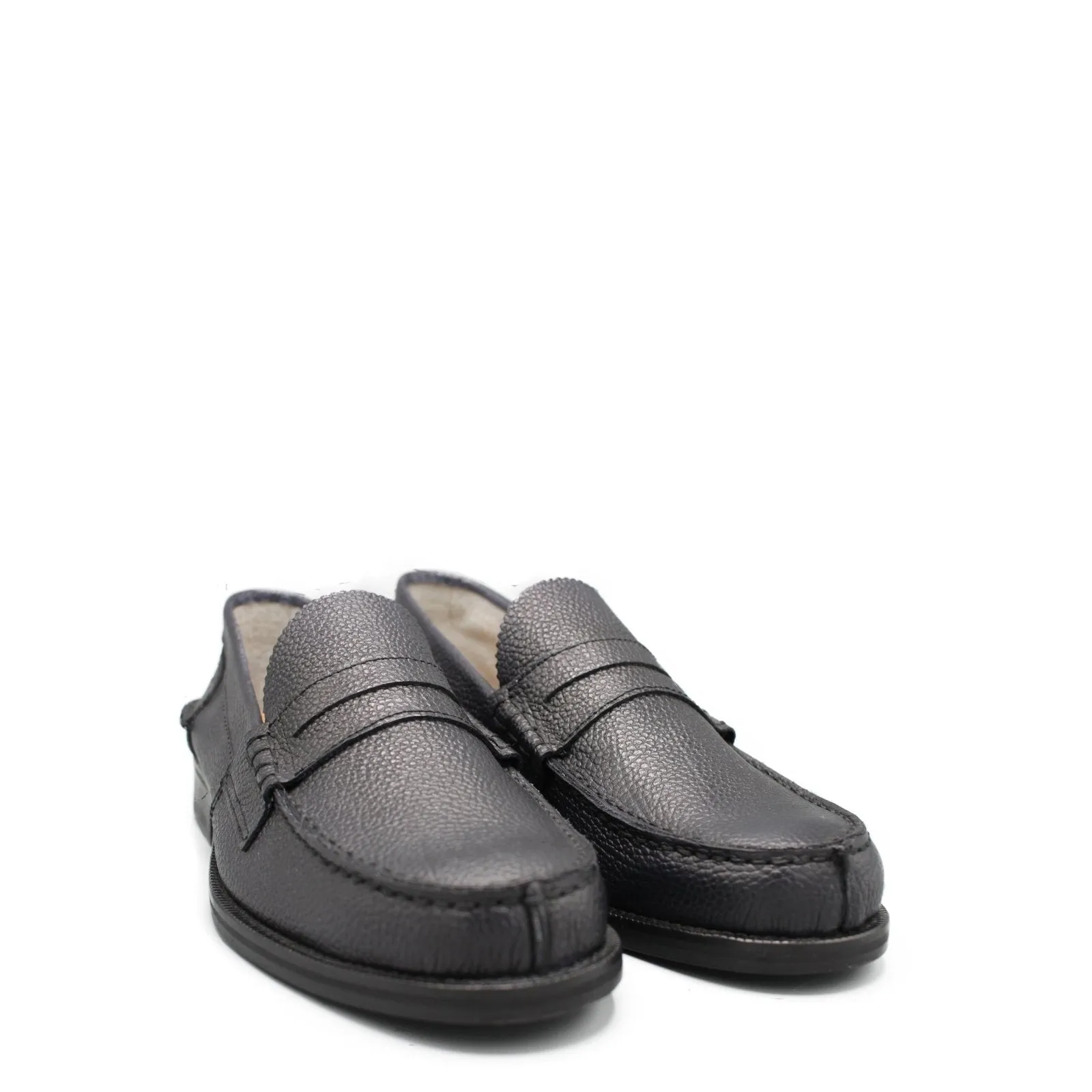 PENNY LOAFER BLACK GRAIN