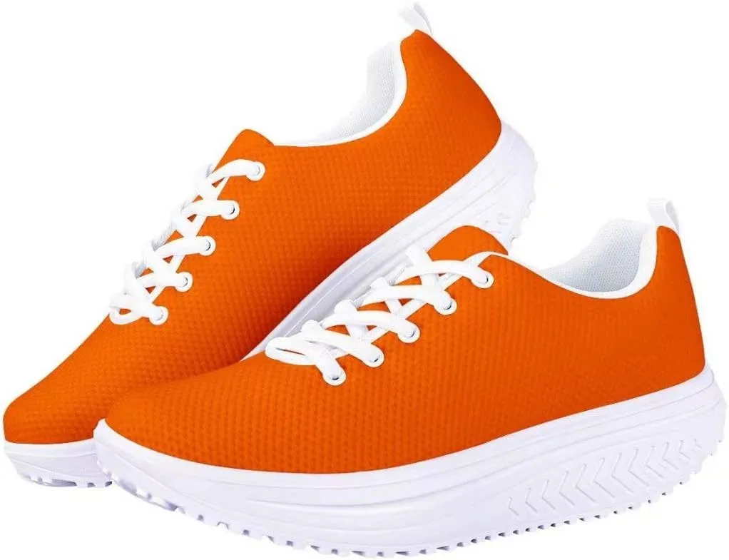 PinUp Angel Ladies Rocking Shoes Womens Lace-up Wedges Tennis Platform Walking Sneakers