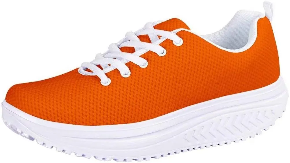 PinUp Angel Ladies Rocking Shoes Womens Lace-up Wedges Tennis Platform Walking Sneakers
