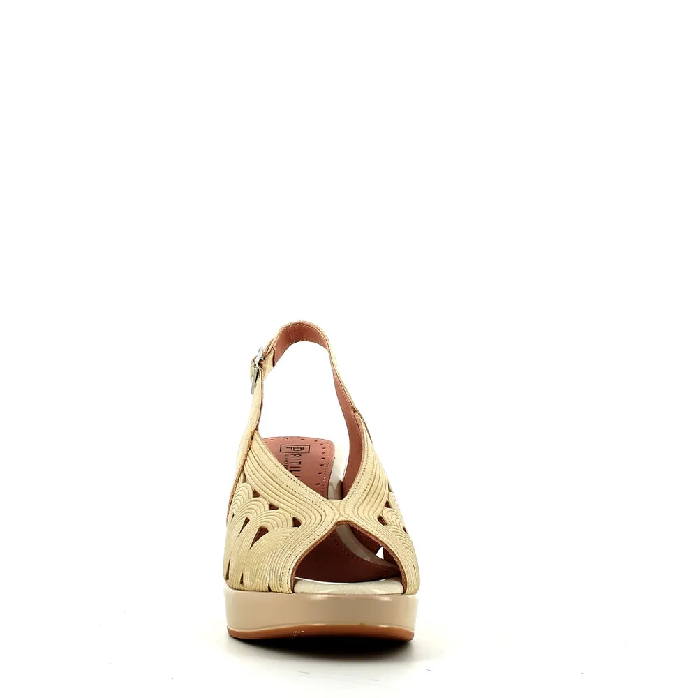 Pitillos High Platform Slingback Gold