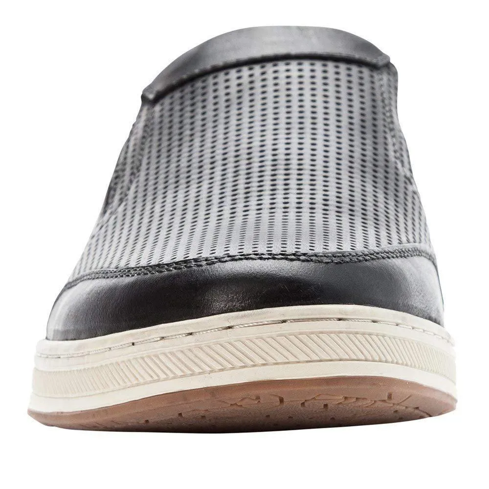 Propét Propet Men's Logan Nubuck, Nylon, Polyurethane, Rubber Slip On Sneakers