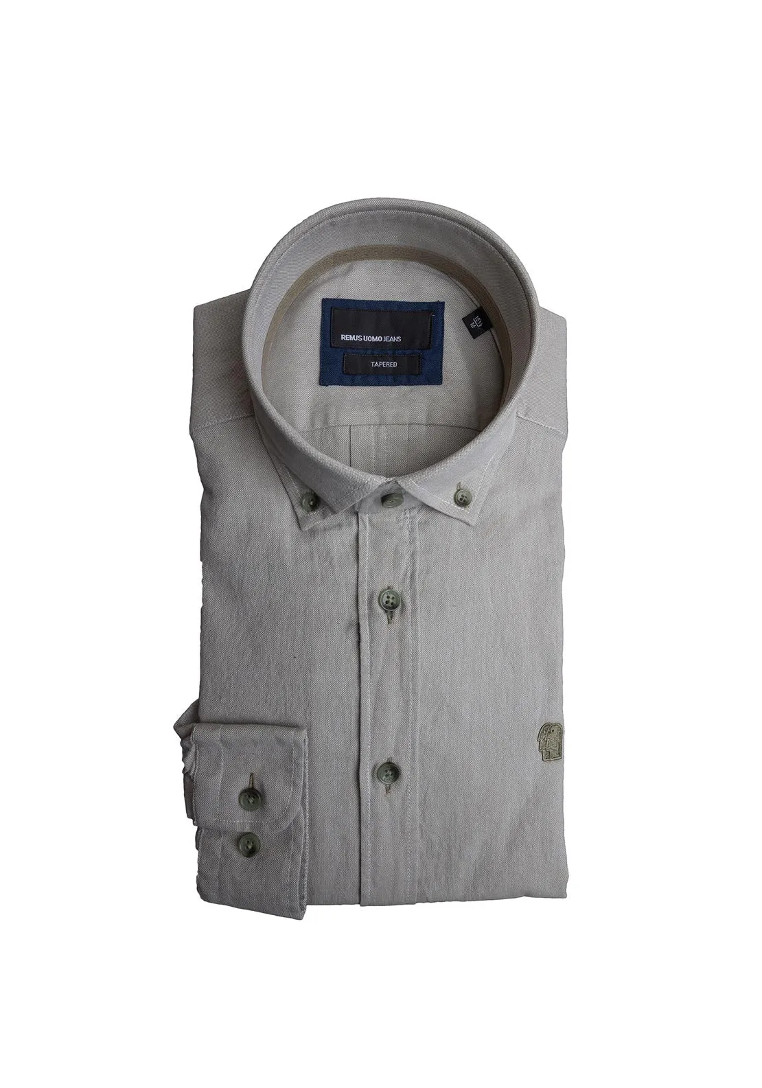 Remus Uomo Parker Oxford Shirt, Sage Green