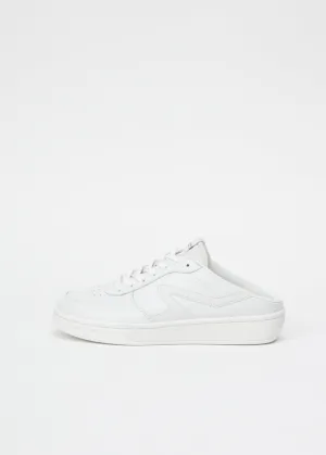 Retro Court Mule in White