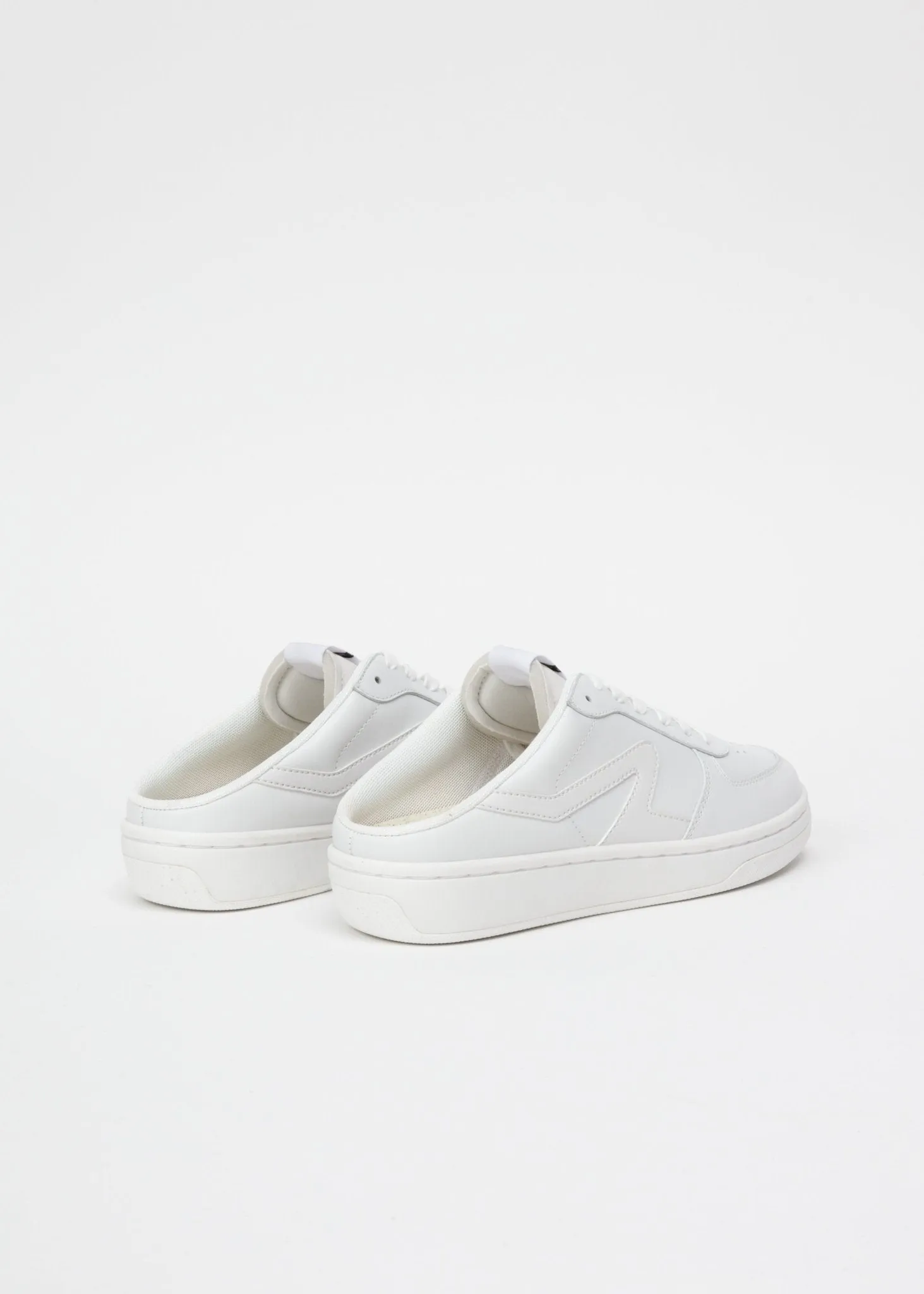 Retro Court Mule in White