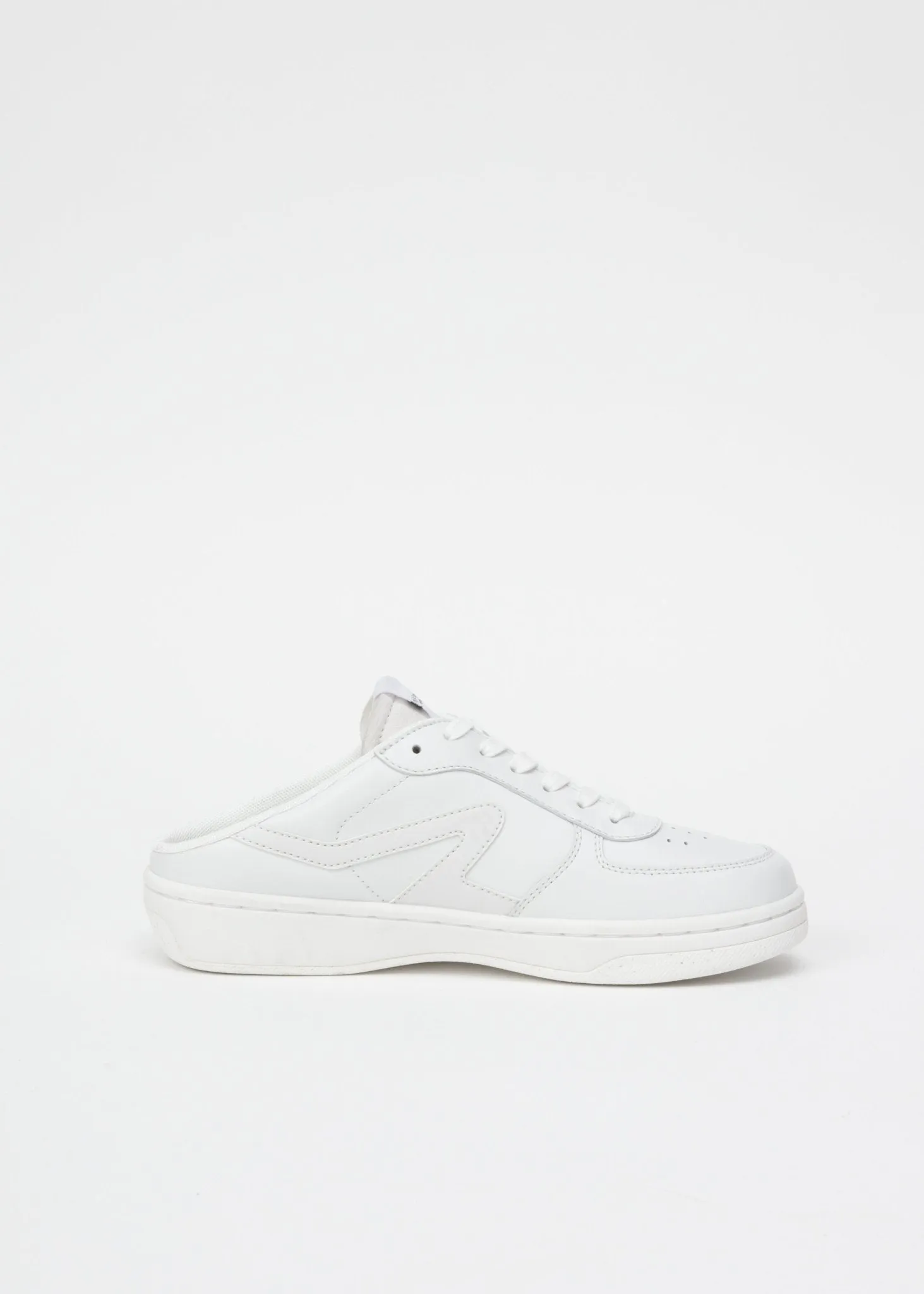 Retro Court Mule in White