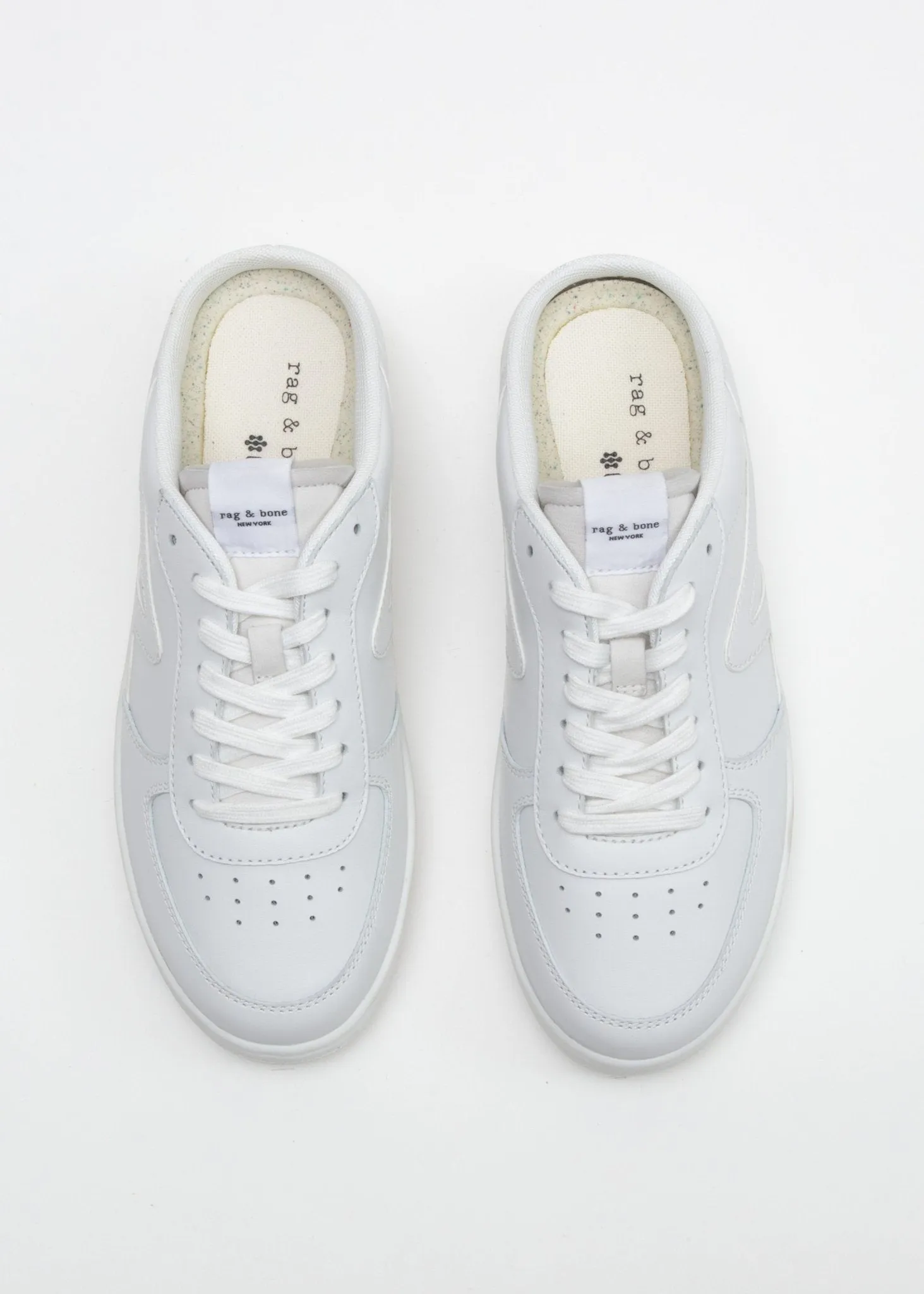 Retro Court Mule in White