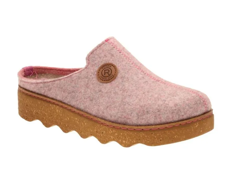Rohde 6120-44 Womens Mule Slippers Rose