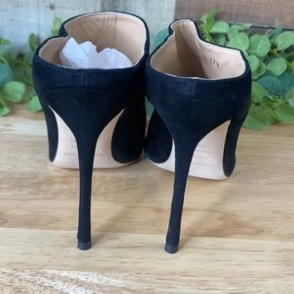 Sergio Rossi Godiva Black Leather Mule 39.5M