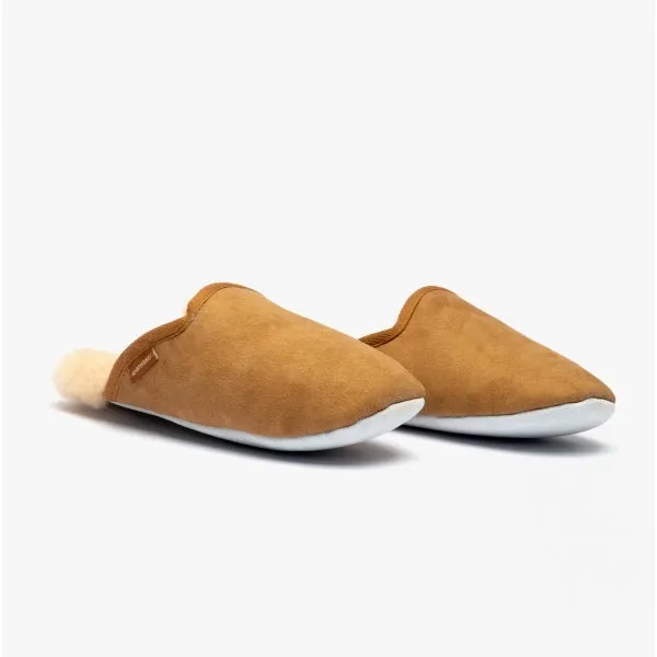 Shepherd CLEO Womens Sheepskin Mules Chestnut
