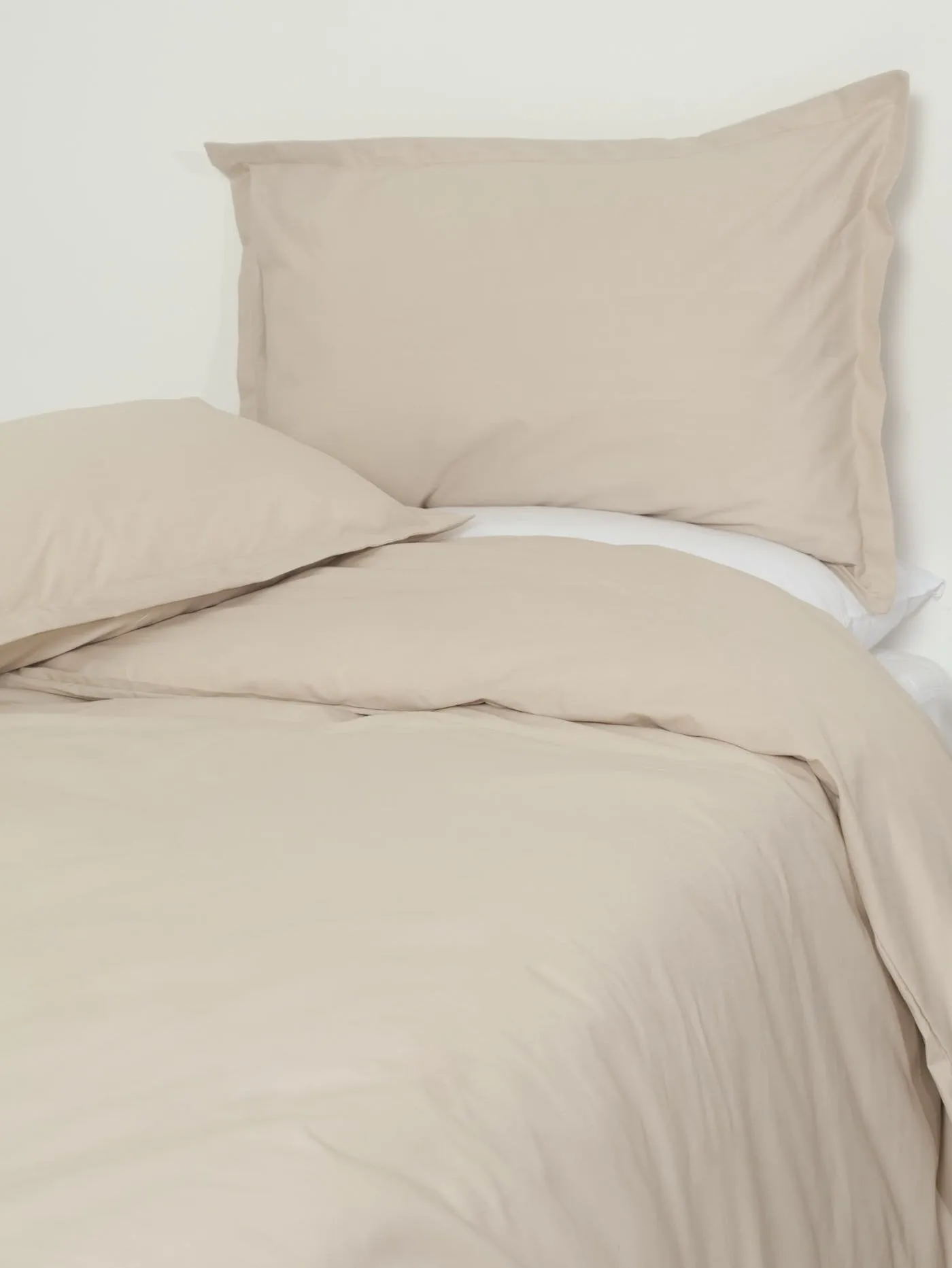 Single & 3/4 Modern Oxford Duvet Set - Stone