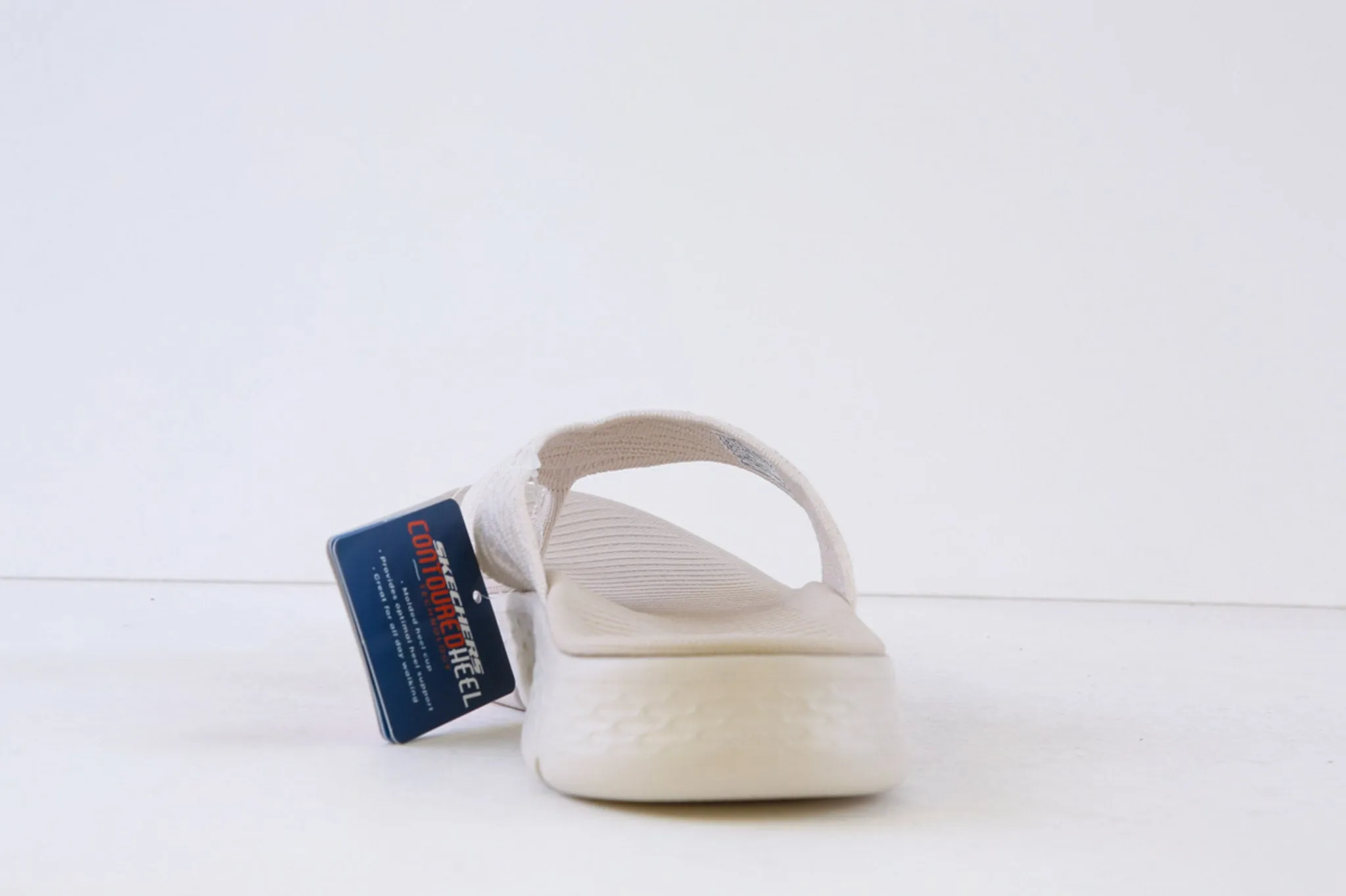 SKECHERS - 141404 GO WALK FLEX SLENDOR TOE-POST MULE - CREAM