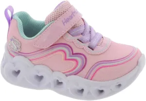 Skechers Unisex-Child Lights-Retro Hearts Sneaker