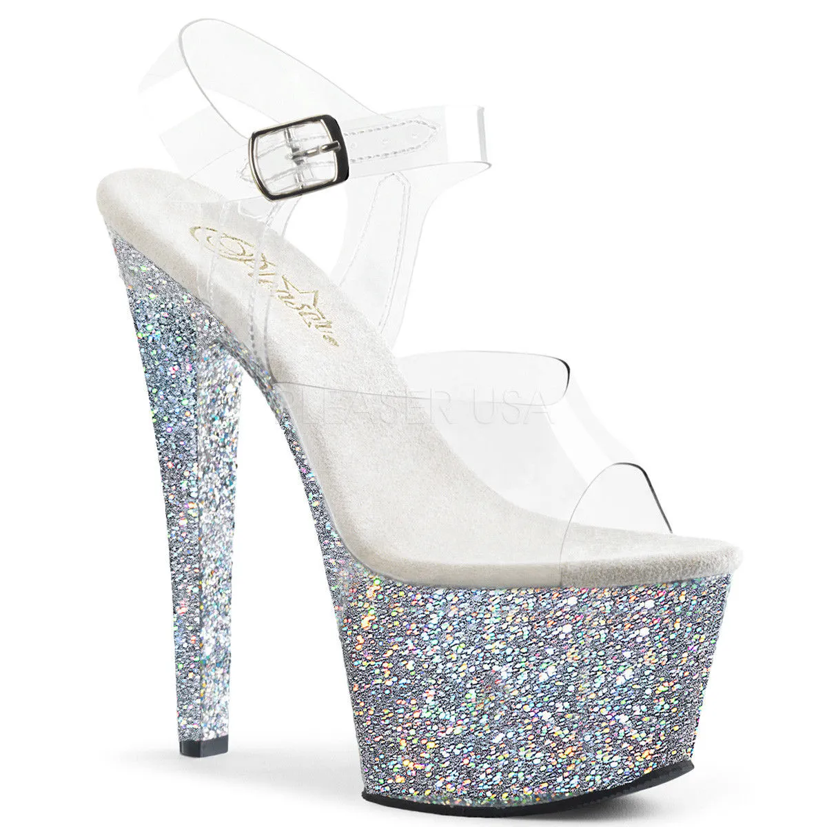 SKY-308LG - Clr/Slv Multi Glitter