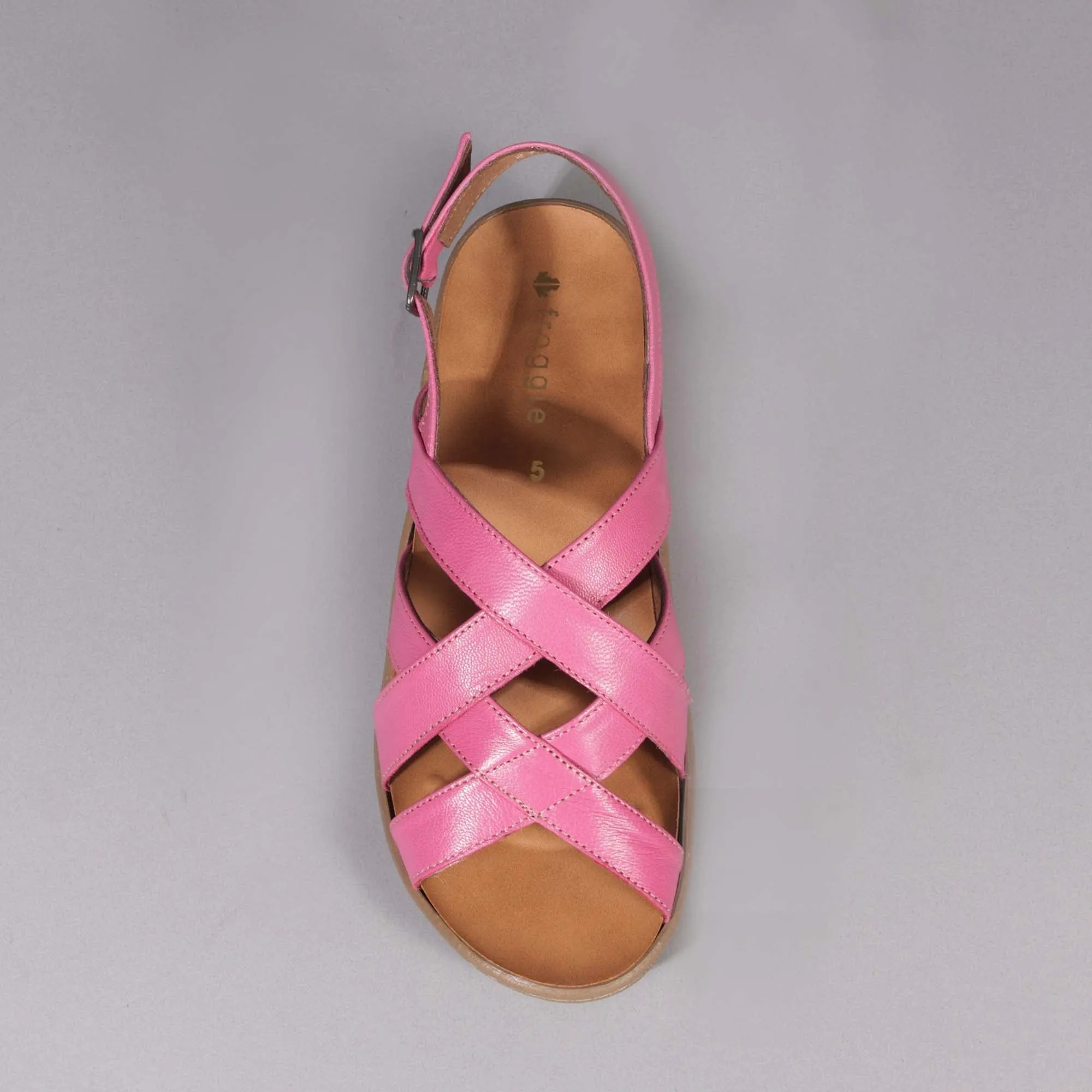 Slingback Sandal with Removable Footbed in Fuchsia - 12534