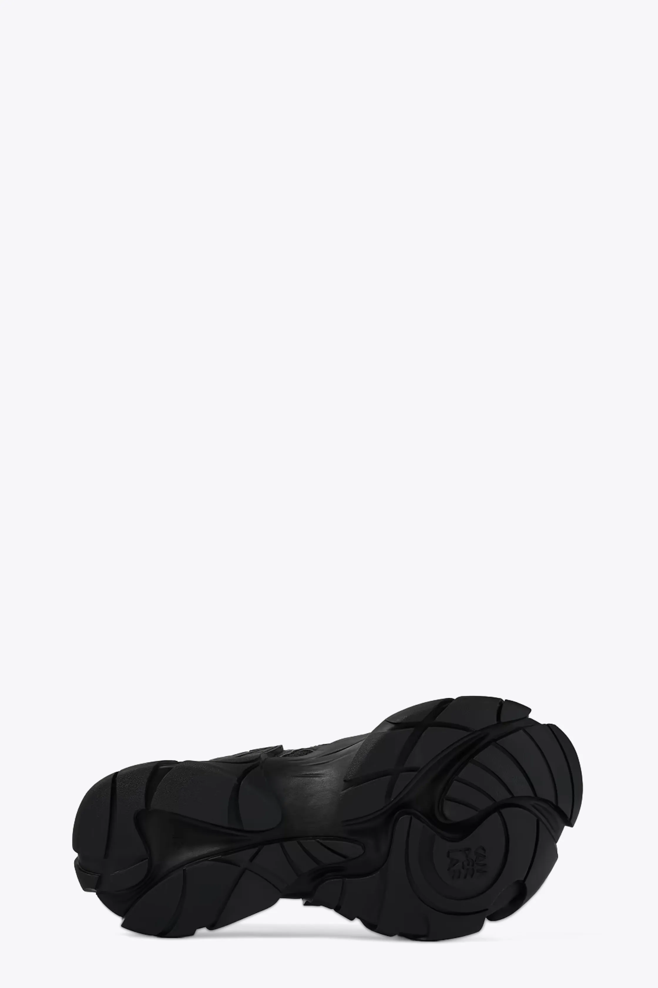 Sneaker bassa nera in mesh e gomma con lacci - Tormenta