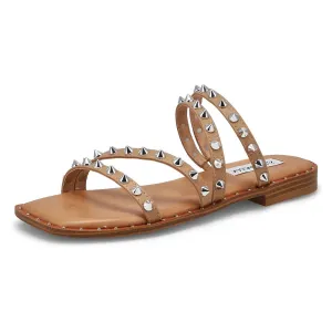Spike Madden Limited-stock sale Squared Slip Flats Secure packaging Detailed Tan Selina On Toe Open Steve Sandals