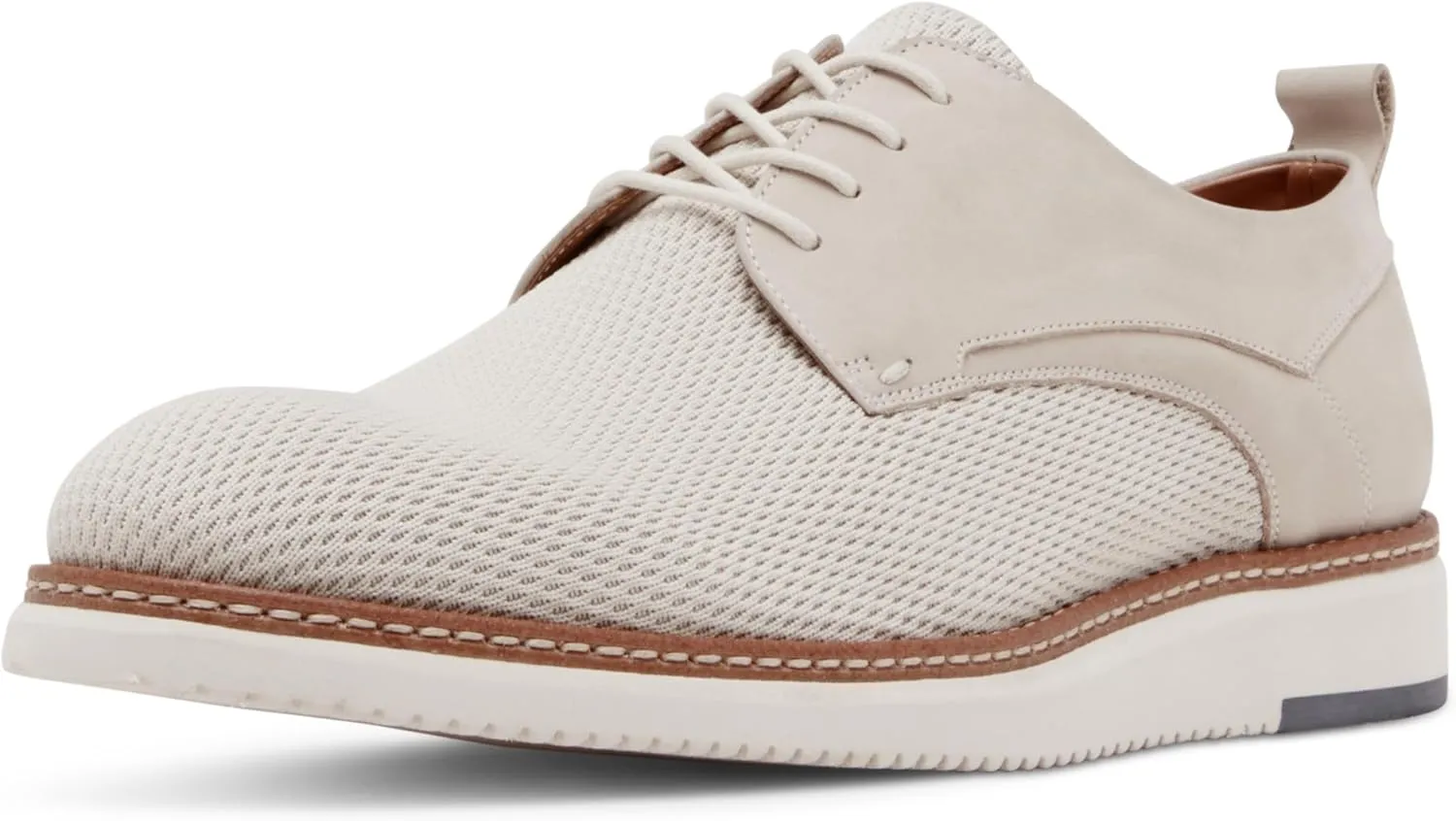 Steve Madden Men's Men's KRAFTED Oxford, Off White, 7.5