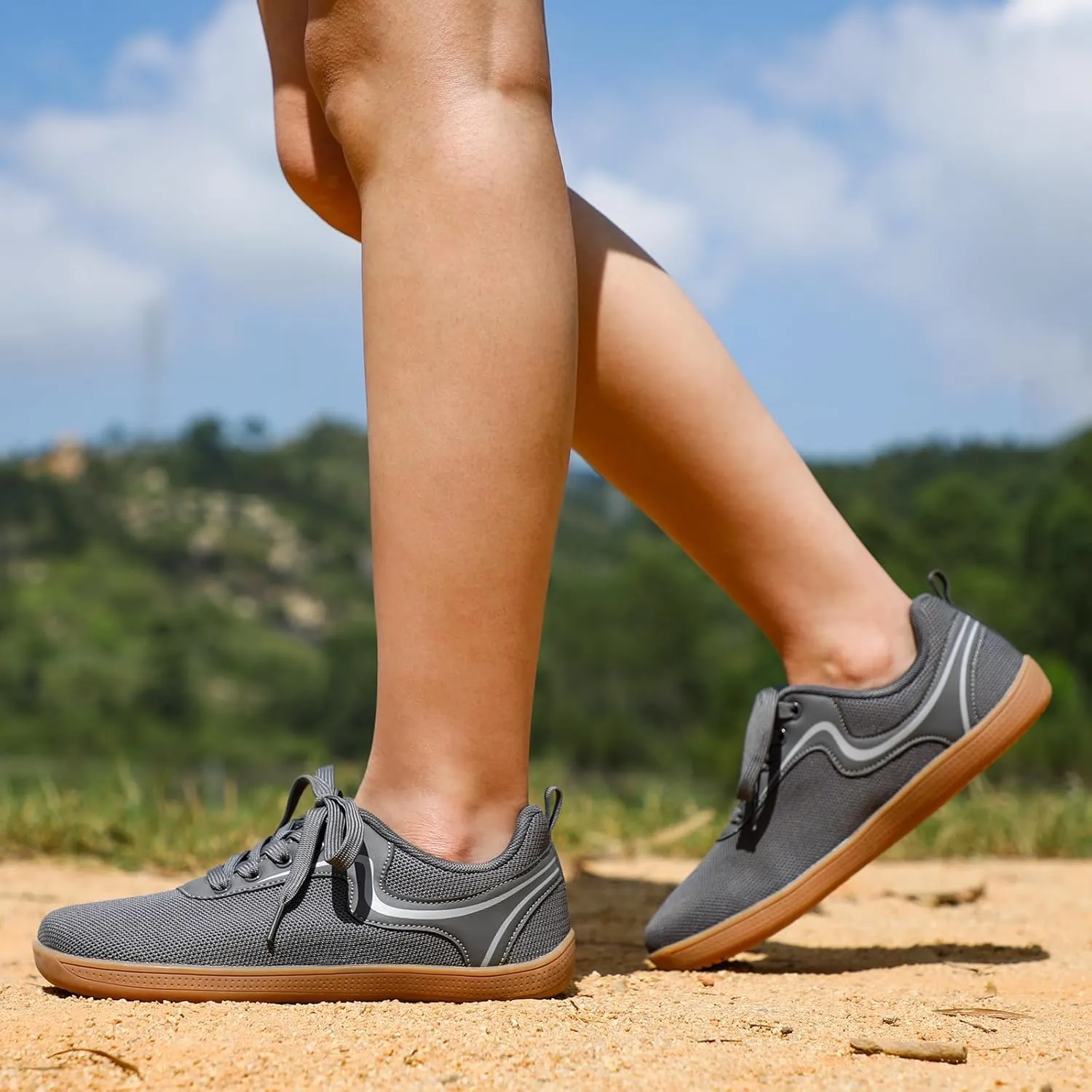 STQ Women's Minimalist Barefoot Shoes Wide Toe Box Trial Running Walking | Zero Drop Sole | Wide Width Fashion Sneaker