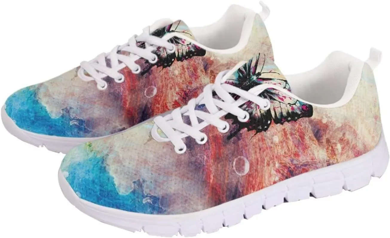 SYtrade Running Sneaker for Women Slip On Tennis Shoes Gym Sneaker White Sole