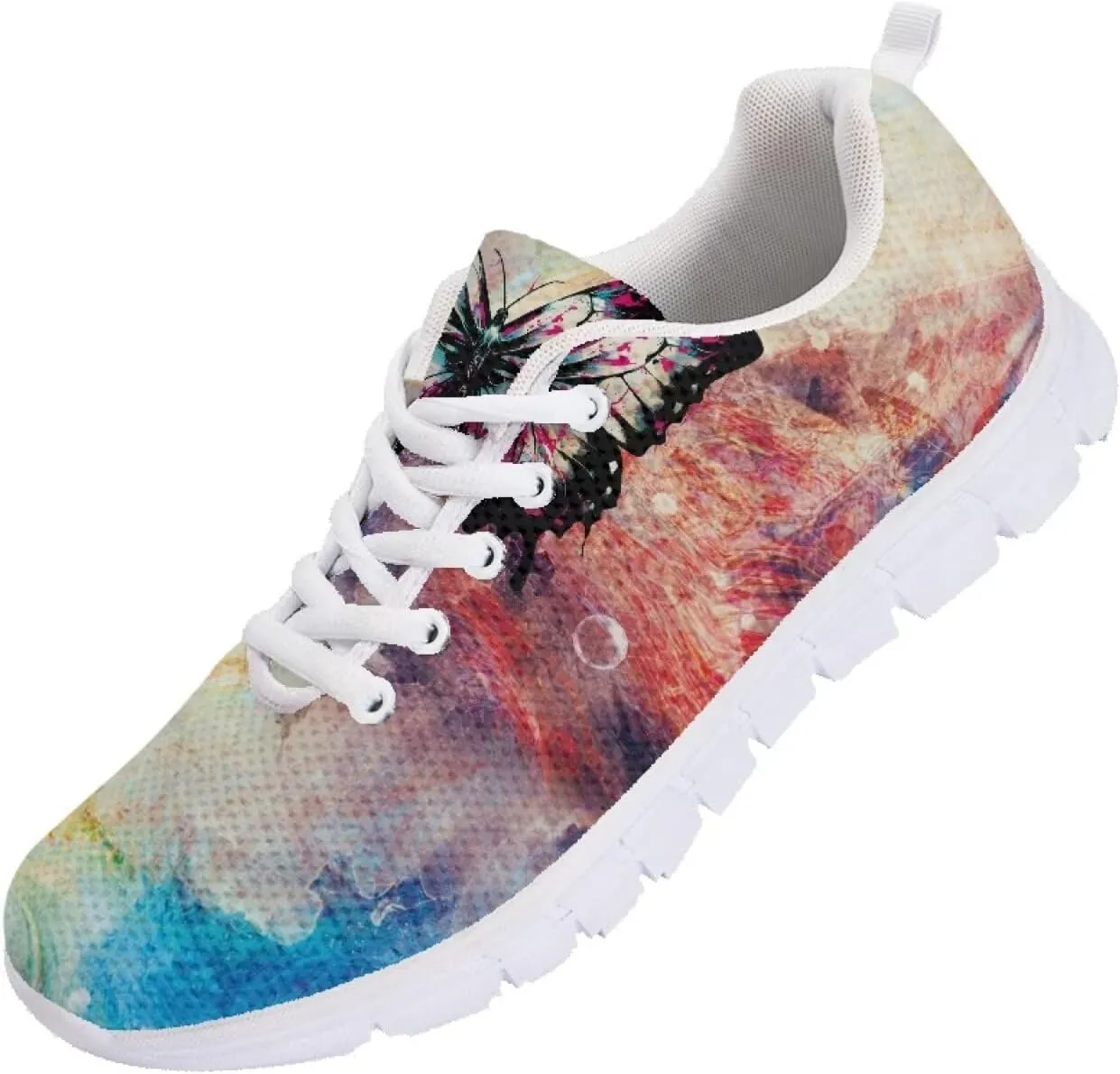 SYtrade Running Sneaker for Women Slip On Tennis Shoes Gym Sneaker White Sole