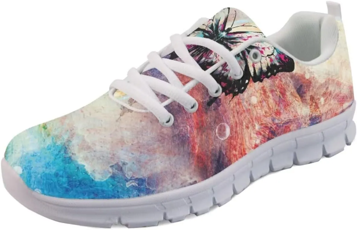SYtrade Running Sneaker for Women Slip On Tennis Shoes Gym Sneaker White Sole