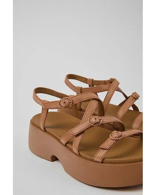 TASHA FLATFORM STRAPPY SANDAL