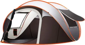 Tent 5-8 People Fully Automatic Camping Tent Windproof Waterproof Automatic Pop-up Tent Family Outdoor Instant Setup Tent 4 Season