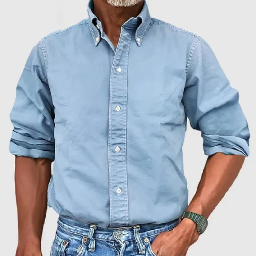 The Matteo™ | Smart Oxford Polo Long Sleeve